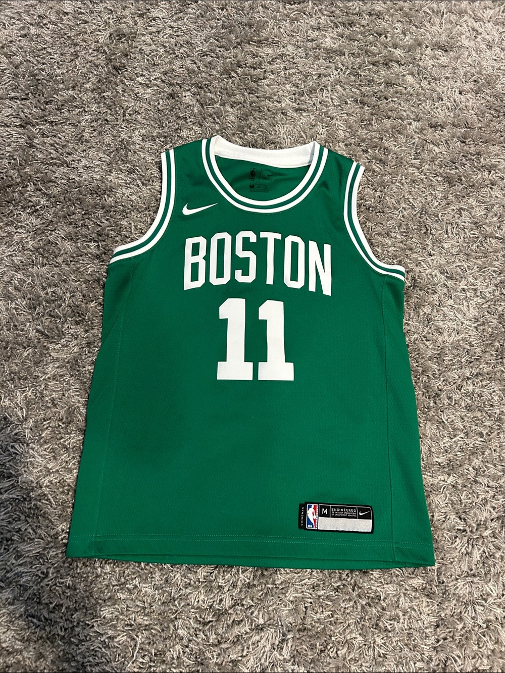 Nike Kids Green Boston #11 Irving Basketball Jersey